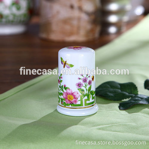 In April Elegant Fine Hyper White Porcelain Toothpick Holder